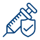 Pencil drawing a checkmark on a checkbox, indicating task completion or approval in blue icon style